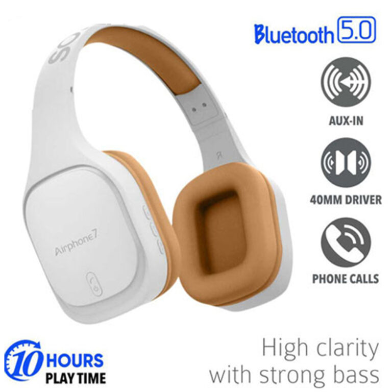 SONIC GEAR BLUETOOTH 5.0 HEADSET AIRPHONE 7 W.GOLD