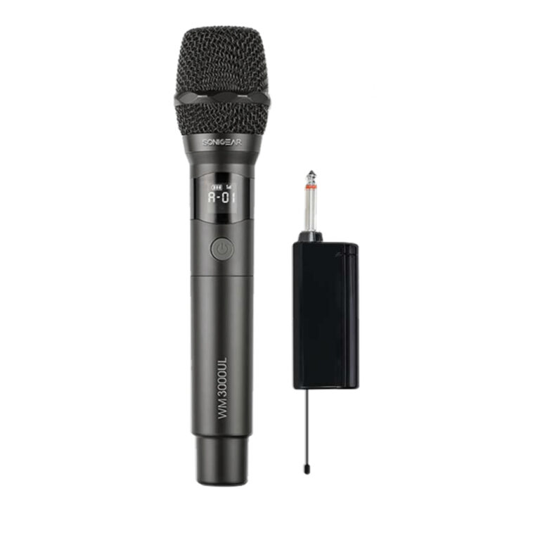 SONICGEAR PROFESSIONAL UHF WIRELESS MICROPHONE WM 3000UL OBSIDIAN