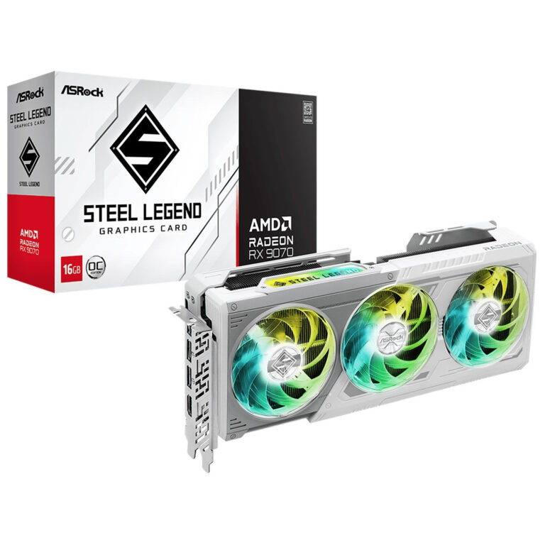 VGA RX 9070XT 16GB ASRock Radeon Steel Legend GDDR6 3Fan