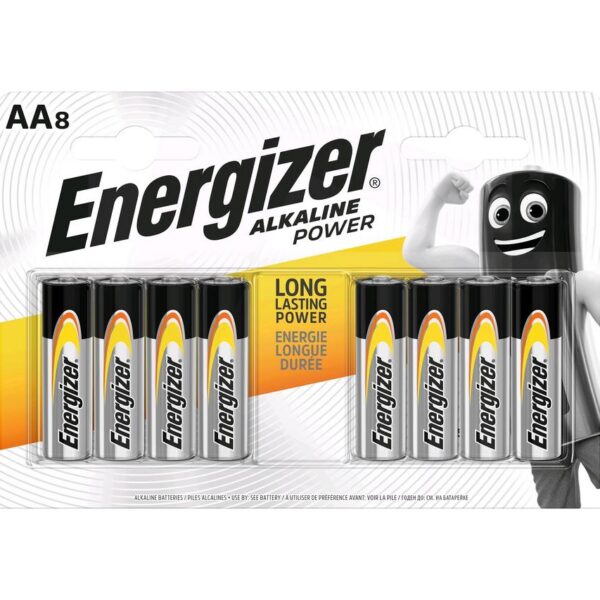 Μπαταρία Αλκαλική Energizer Alkaline Power LR6 size AA 1.5V Τεμ. 8