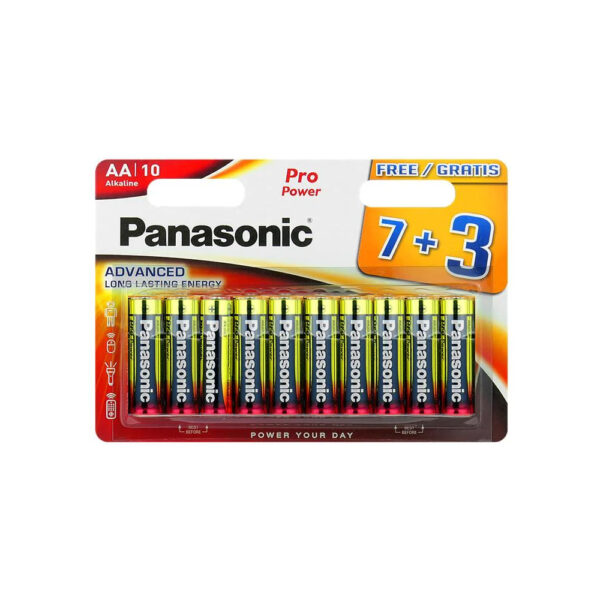 Μπαταρία Αλκαλική Panasonic Alcaline Pro Power LR06 size AA 1.5V Τεμ. 7+3