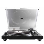 AIWA PROFESSIONAL BELT-DRIVE TURNTABLE BLUETOOTH PREAMP STROBOSCOPE USB REC BLACK
