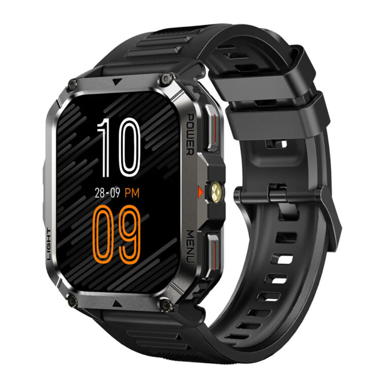 BLACKVIEW MULTI-FUNCTION SMARTWATCH WITH FLASHLIGHT COMPASS BT CALL & HEALTH MANAGEMENT BLACK