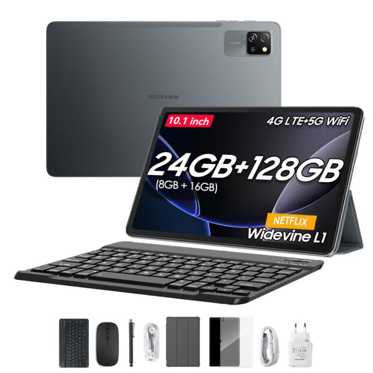 BLACKVIEW OCTA-CORE 4G LTE TABLET 10.1' (8GB+128GB) TAB60 PRO SET ANDROID 14 GREY