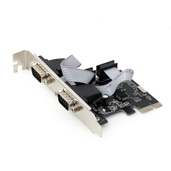 GEMBIRD 2 SERIAL PORT PCI-EXPRESS ADD-ON CARD WITH EXTRA LOW PROFILE BRACKET