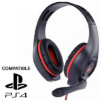 GEMBIRD GAMING HEADSET WITH VOLUME CONTROL PC/PS4 RED-BLACK