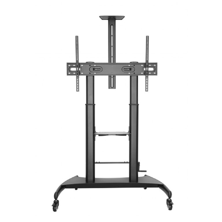 GEMBIRD HEIGHT ADJUSTABLE TV FLOOR STAND WITH CASTER WHEELS 60' - 100'