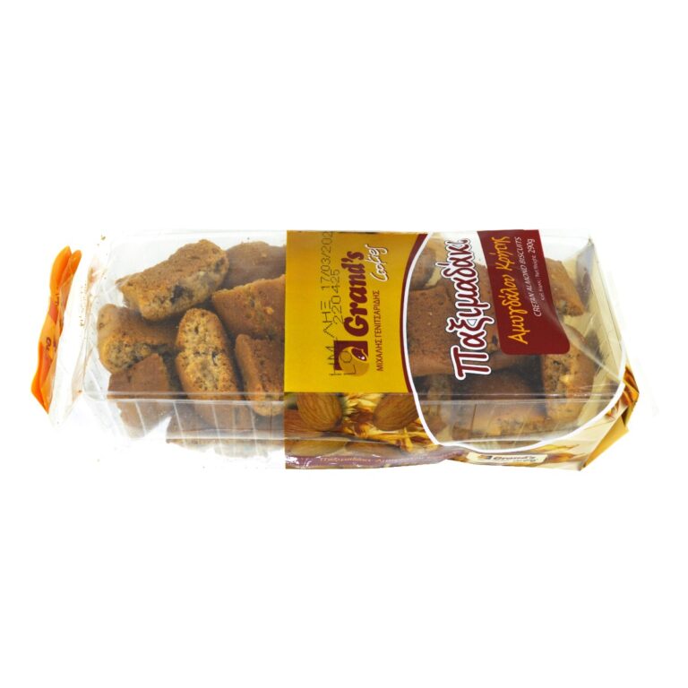 Grand Cookies Παραδοσιακά Χειροποίητα Παξιμαδάκια Αμυγδάλου Κρήτης 290g