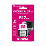 KIOXIA 4K MICRO SD GEN2 512GB EXCERIA PLUS UHS I U3 WITH ADAPTER