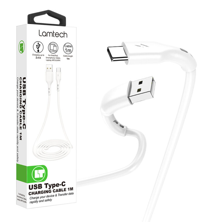 LAMTECH DATACABLE TYPE C 1m WHITE