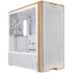 Lian Li LANCOOL 217 White - Wood Accent - ATX PC Case (5 FANS) 2 x 170mm