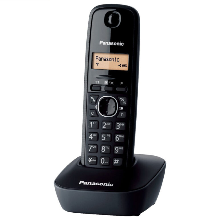Ασύρματο Ψηφιακό Τηλέφωνο Panasonic KX-TG1611GRH με Χτυπημένη Συσκευασία Μαύρο
