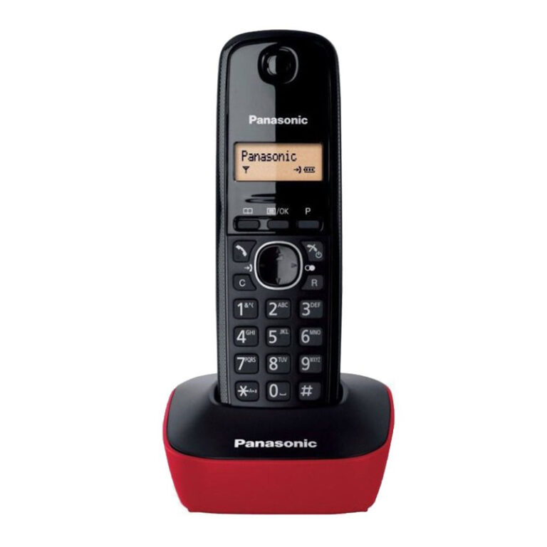 Ασύρματο Ψηφιακό Τηλέφωνο Panasonic KX-TG1611GRR Μαύρο-Κόκκινο με Χτυπημένη Συσκευασία