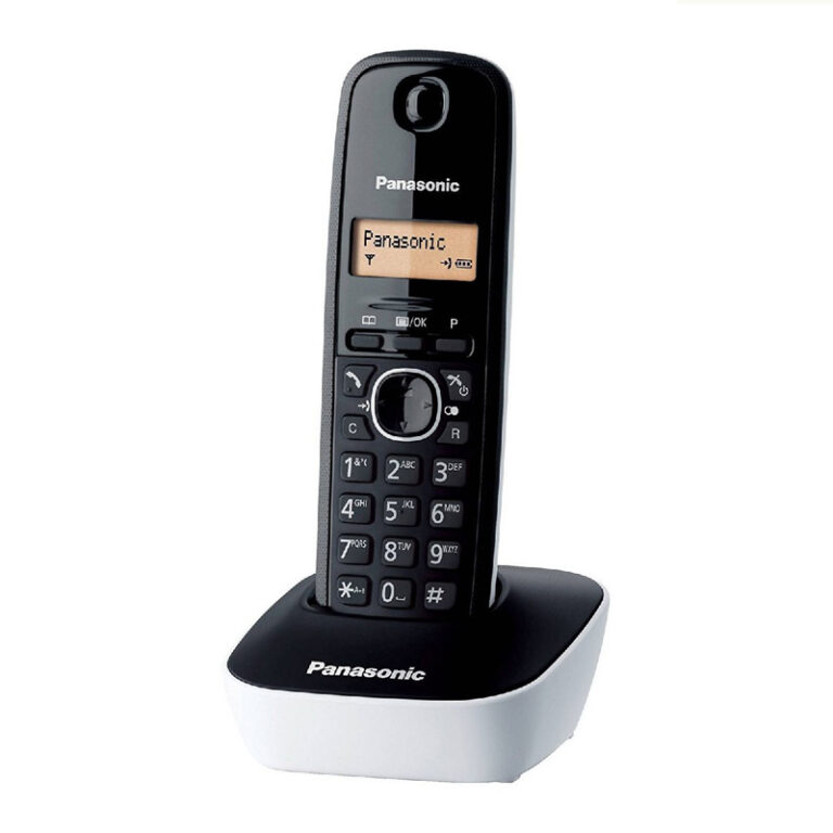 Ασύρματο Ψηφιακό Τηλέφωνο Panasonic KX-TG1611GRW Μαύρο-Λευκό με Χτυπημένη Συσκευασία