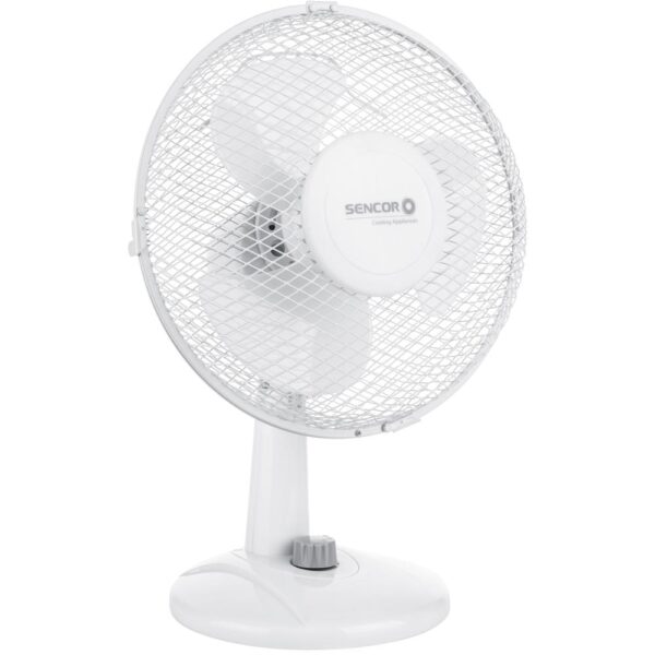 Επιτραπέζιος Ανεμιστήρας Sencor SFE 2327WH 30W 2 Ταχυτήτων και Οριζόντια Περιστροφή 90° Διαμέτρου 23cm Λευκός