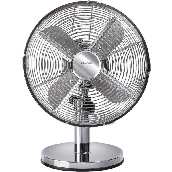 Επιτραπέζιος Ανεμιστήρας Sencor SFE 2540SL 30W με 3 Ταχύτητες και Σώμα απο Χρώμιο