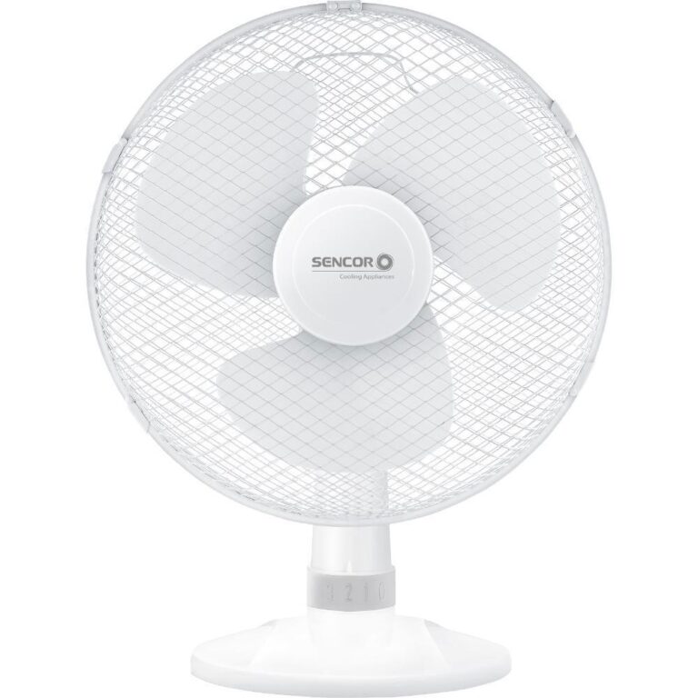 Επιτραπέζιος Ανεμιστήρας Sencor SFE 3027WH-EUE3 40W με 3 Ταχύτητες και Οριζόντια Περιστροφή 90° Λευκός