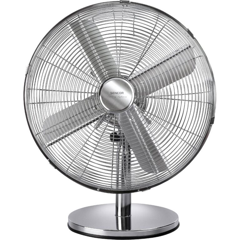 Επιτραπέζιος Ανεμιστήρας Sencor SFE 4040SL 50W με 3 Ταχύτητες και Μεταλλικό Σκελετό Ασημί