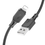 Καλώδιο Σύνδεσης Hoco X101 Silicon Assistant USB-A σε Lightning Fast Charging 2.4A Μαύρο 1m