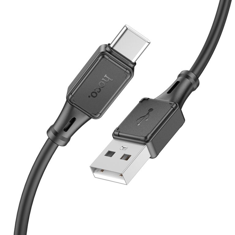 Καλώδιο Σύνδεσης Hoco X101 Silicon Assistant USB-A σε USB-C Fast Charging 3A Μαύρο 1m