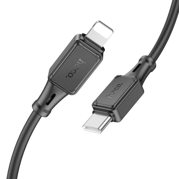 Καλώδιο Σύνδεσης Hoco X101 Silicon Assistant USB-C σε Lightning Fast Charging 27W Μαύρο 1m