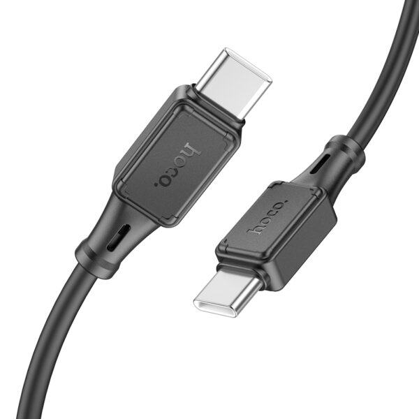 Καλώδιο Σύνδεσης Hoco X101 Silicon Assistant USB-C σε USB-C Fast Charging 60W Μαύρο 1m