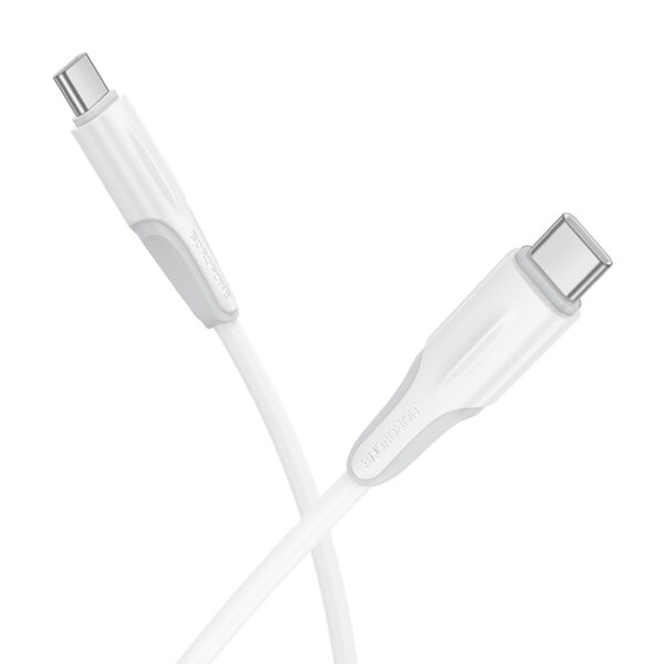 Καλώδιο σύνδεσης Borofone BX119 New USB-C σε USB-C 60W 1m Λευκό
