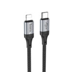 Καλώδιο σύνδεσης Hoco X102 Fresh USB-C σε Lightning 27W Braided 1m Μαύρο