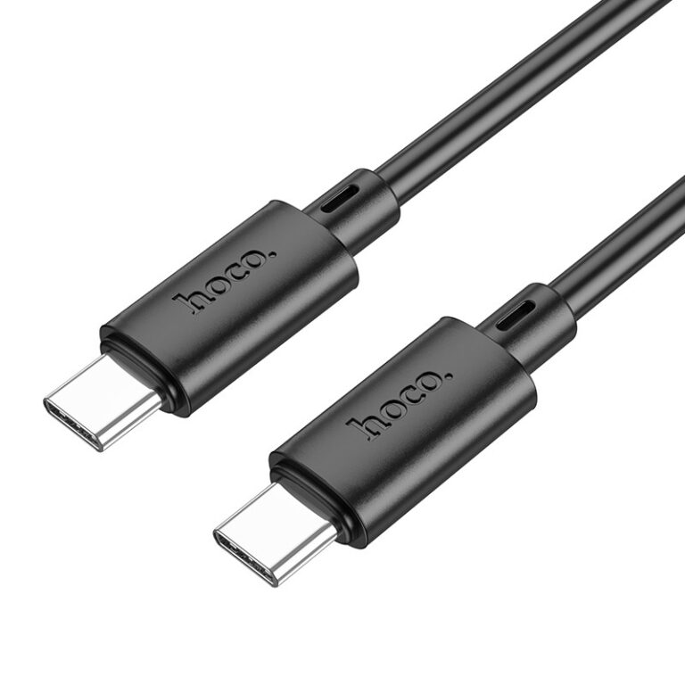 Καλώδιο σύνδεσης Hoco X88 USB-C σε USB-C 60W για Γρήγορη Φόρτιση και Μεταφορά Δεδομένων 1m Μαύρο