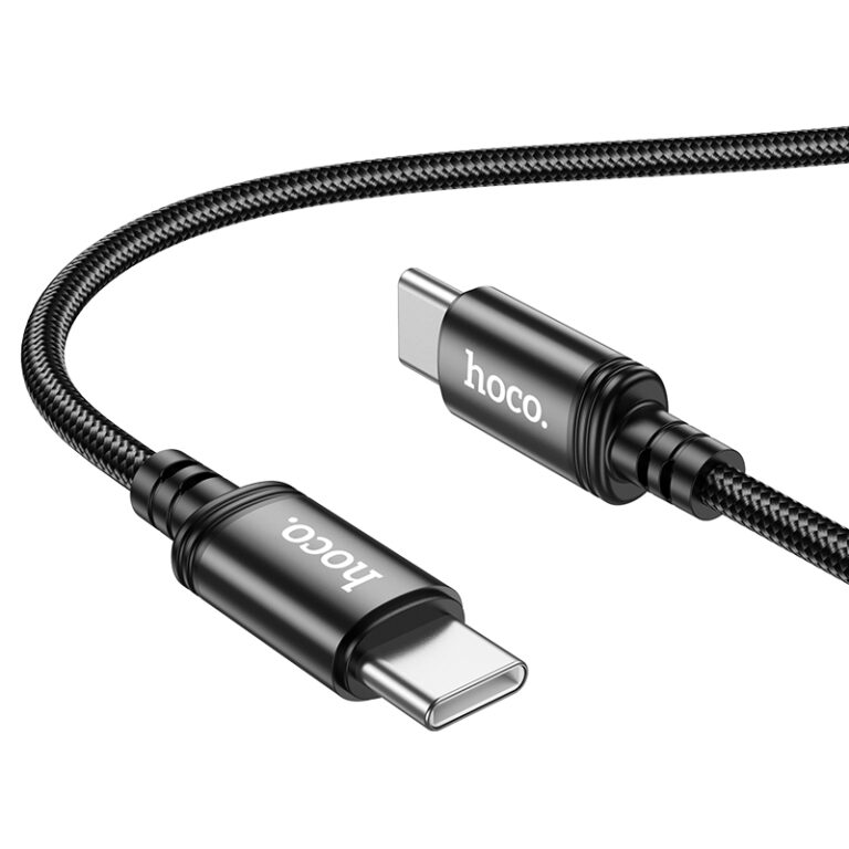 Καλώδιο σύνδεσης Hoco X89 Wind USB-C σε USB-C 60W Braided 1m Μαύρο