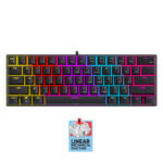 ARMAGGEDDON 61-KEYS WIRED MECH KEYBOARD RED.SW. MKA-1C CORE LINEAR BLACK