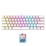 ARMAGGEDDON 61-KEYS WIRED MECH KEYBOARD RED.SW. MKA-1C CORE LINEAR WHITE
