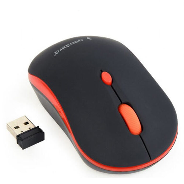 GEMBIRD WIRELESS OPTICAL MOUSE BLACK/RED