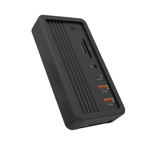 ICY BOX 10-in-1 DOCKING STATION WITH M.2 NVMe SSD BAY BLACK