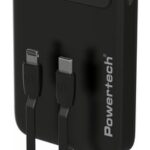 POWERTECH power bank με καλώδια και οθόνη PT-1417 10000mAh