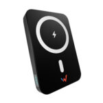 Power Bank Wonder WX10DMAG 10000mAh Slim με 2xUSB-C και 1xUSB-A με Ασύρματη Φόρτιση MagSafe και Οθόνη Ένδειξης Μπαταρίας  Μαύρο