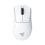 Razer DEATHADDER V4 PRO WHITE - 57g Wireless Gaming Mouse - Ergonomic - 120 Hours Battery - 45K DPI