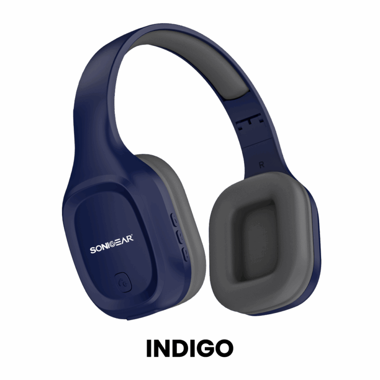 SONICGEAR BT5.4 OVER-EAR HEADPHONES AIRPHONE 5 INDIGO