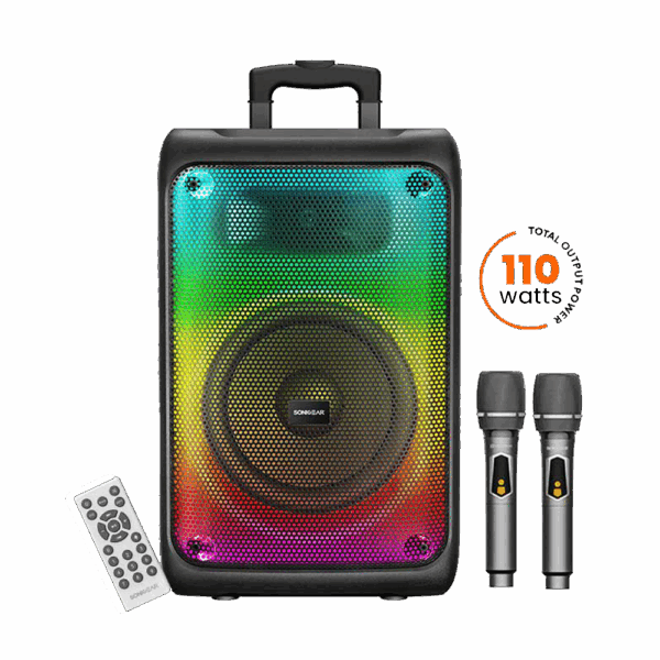 SONICGEAR RGB HDA KARAOKE SPEAKER 110W HYPERBOX 1200 PRO BLACK