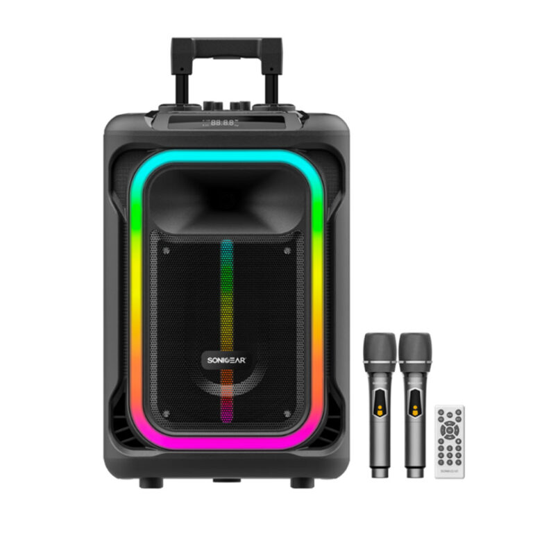 SONICGEAR RGB HDA KARAOKE SPEAKER 240W HYPERBOX 1300 PRO BLACK