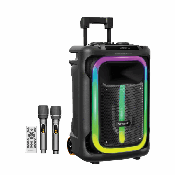 SONICGEAR RGB HDA KARAOKE SPEAKER 240W HYPERBOX 1500 PRO BLACK