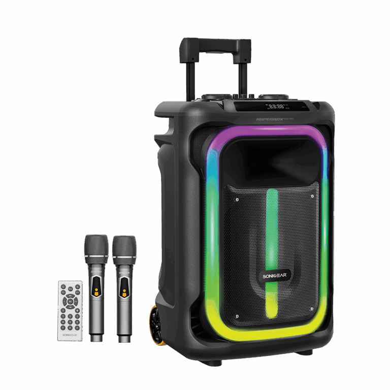 SONICGEAR RGB HDA KARAOKE SPEAKER 240W HYPERBOX 1500 PRO BLACK