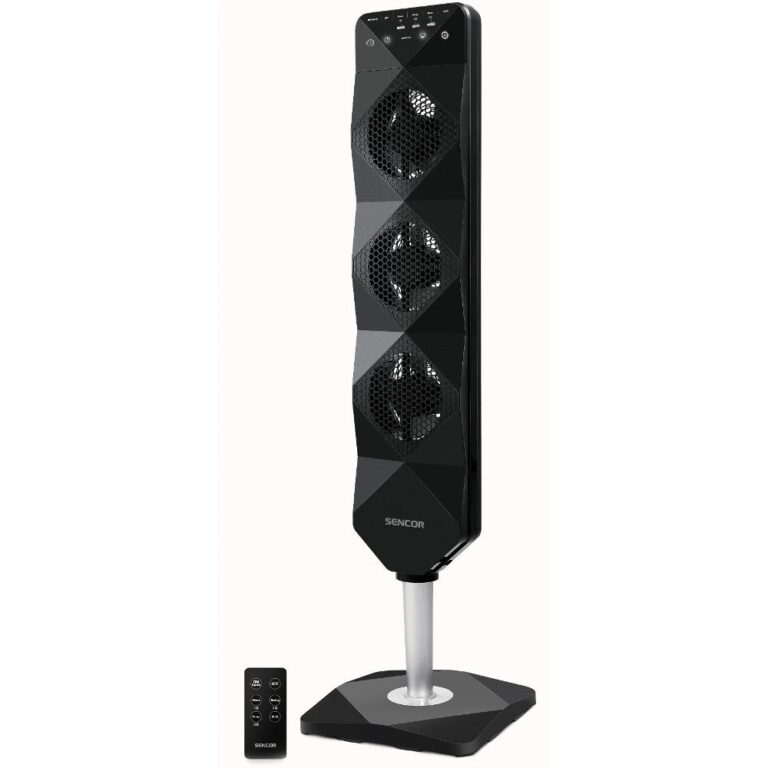 Ανεμιστήρας Δαπέδου Sencor SFN 5040BL 90W Ultra-thin με 3 Ανεμιστήρες και 3 Ταχύτητες