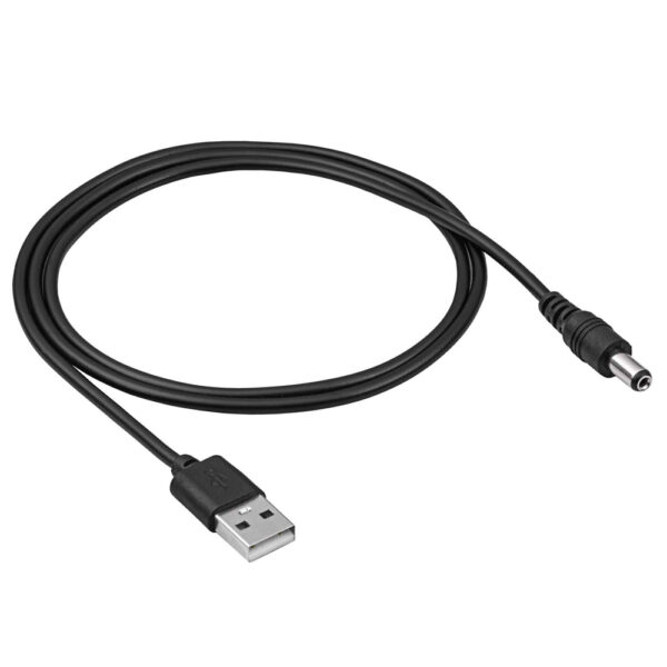 Καλώδιο Τροφοδοσίας Akyga AK-DC-01 USB A Αρσενικό σε  5.5 x 2.1 mm Αρσενικό Μήκος 0.8 m