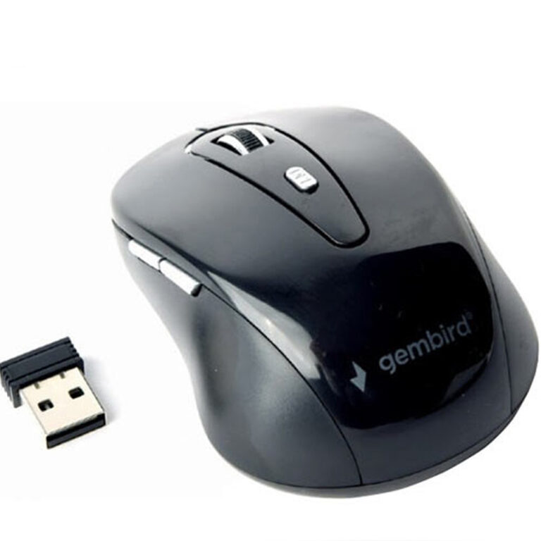 GEMBIRD WIRELESS OPTICAL MOUSE 6 BUTTONS BLACK