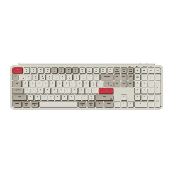 Keychron B6 Pro (B6P-K13) Ultraslim Wireless Keyboard ZMK Online customization - Retro Red 100% US