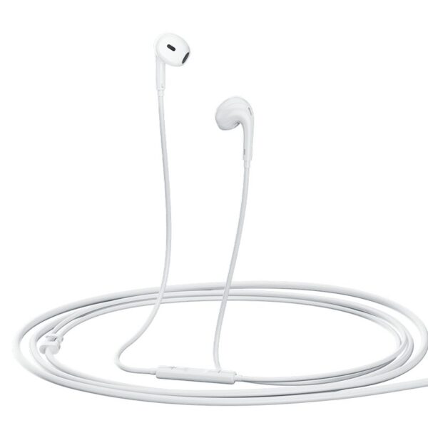 QCY LH1 White - Wired Semi-Ear Earphones w. Mic iOS Android Type-C 1