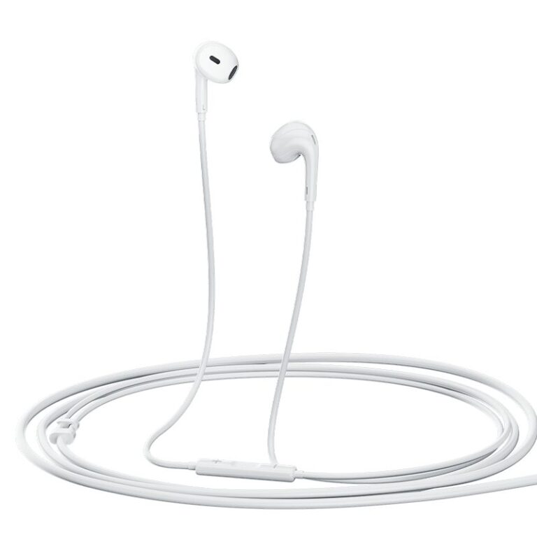 QCY LH1 White - Wired Semi-Ear Earphones w. Mic iOS Android Type-C 1