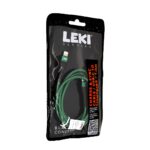 Καλώδιο Σύνδεσης και Φόρτισης Leki Black Concept USB-C σε Lightning Braided Πράσινο 1m