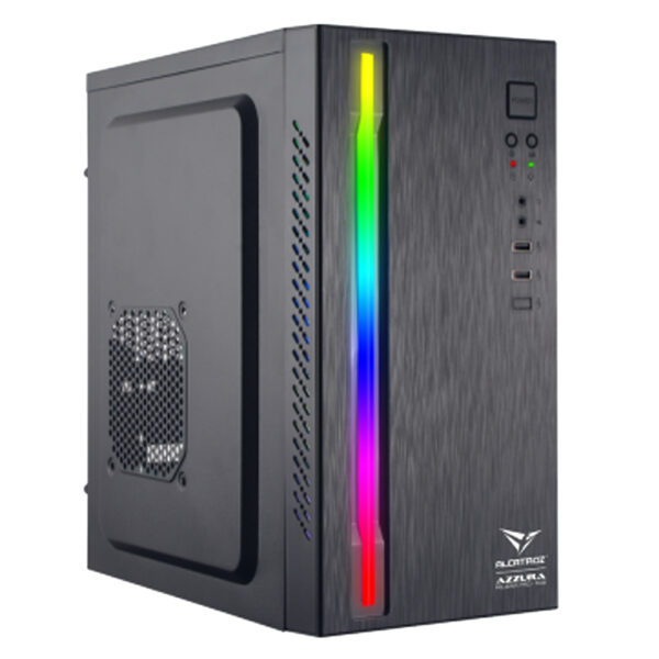 ALCATROZ FULL ATX PC CASE WITH PSU AZZURA MILLENIA PRO I RGB BLACK